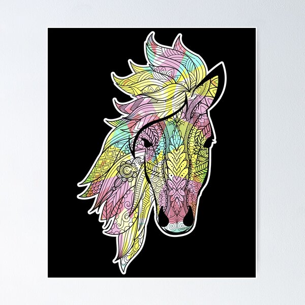 Item preview, Tribal Horse Tee, Aztec Boho design, Horse product designed and sold by Lisbob.