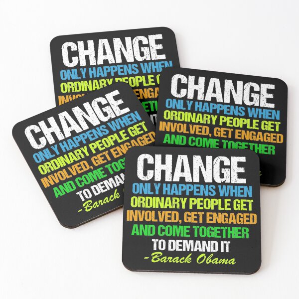 Item preview, Obama Farewell Quote About Change designed and sold by Epic Love Designs.