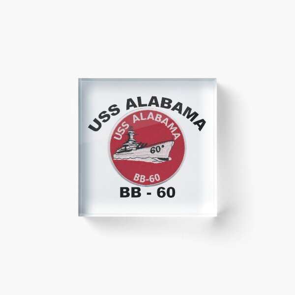 Item preview, USS Alabama (BB-60) Crest designed and sold by Nikki SpaceStuffPlus.