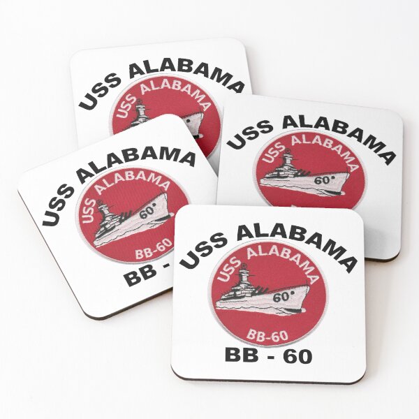 Item preview, USS Alabama (BB-60) Crest designed and sold by Nikki SpaceStuffPlus.