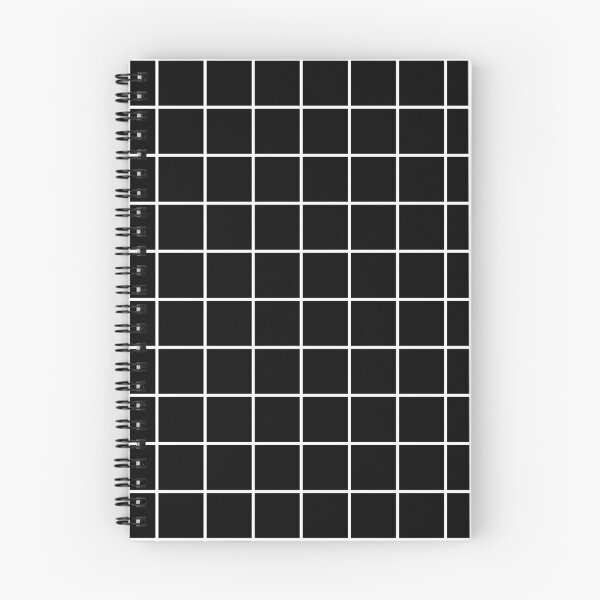 Item preview, Black Grid White Lines| Black Aesthetic designed and sold by trajeado14.