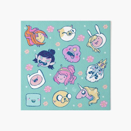Adventure Time Friends 1 Art Board Print