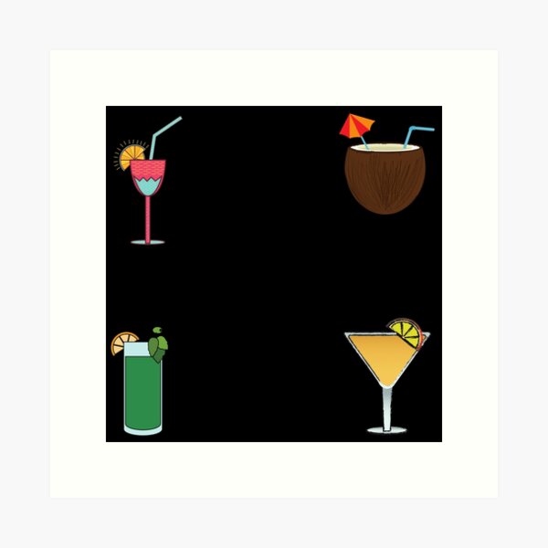 Item preview, Four Summer Cocktails designed and sold by Designs24U.