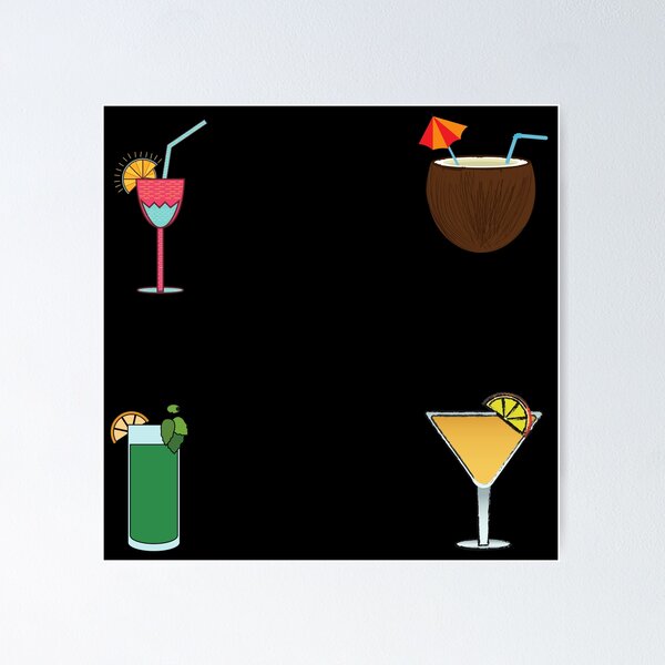 Item preview, Four Summer Cocktails designed and sold by Designs24U.