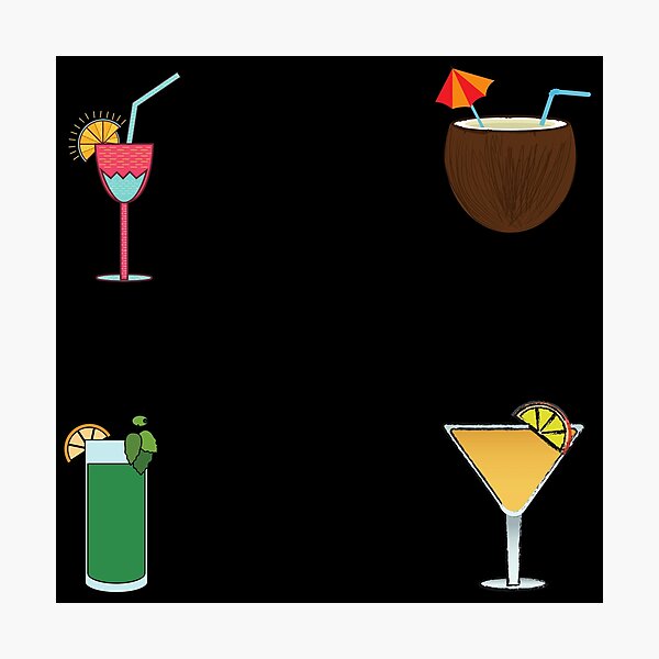 Item preview, Four Summer Cocktails designed and sold by Designs24U.
