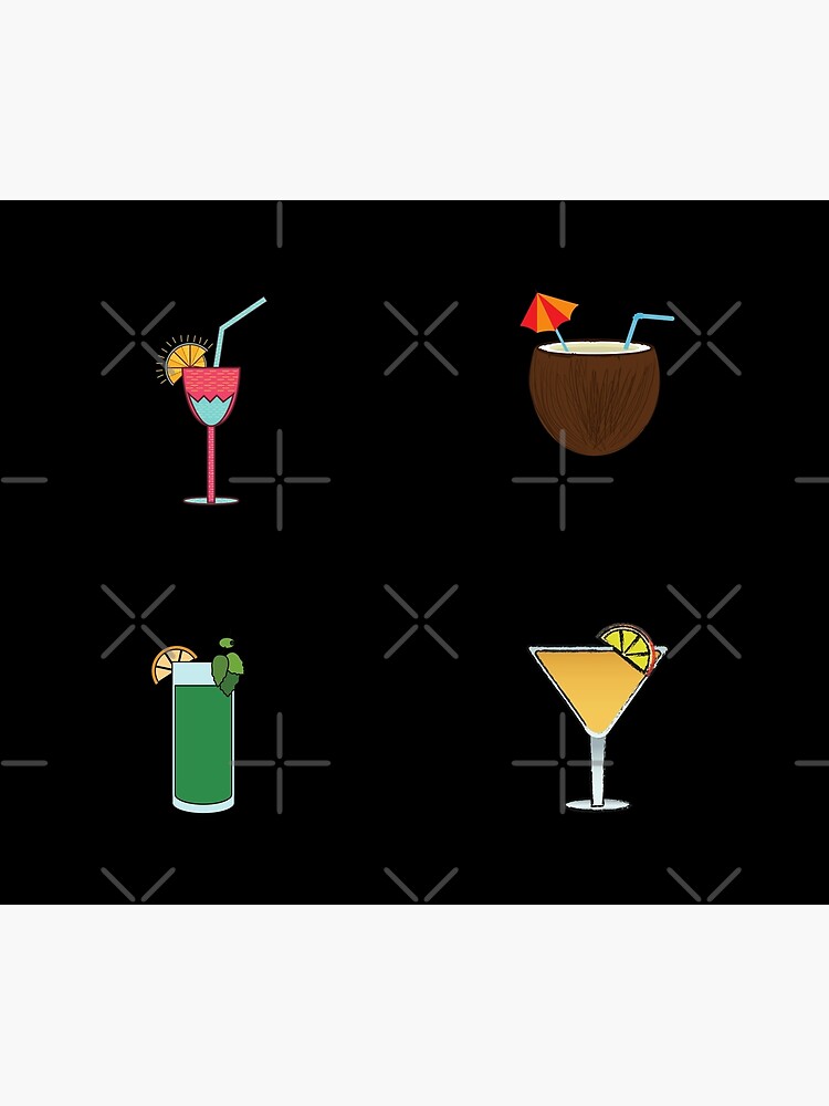 Thumbnail 3 of 3, Tapestry, Four Summer Cocktails designed and sold by Designs24U.