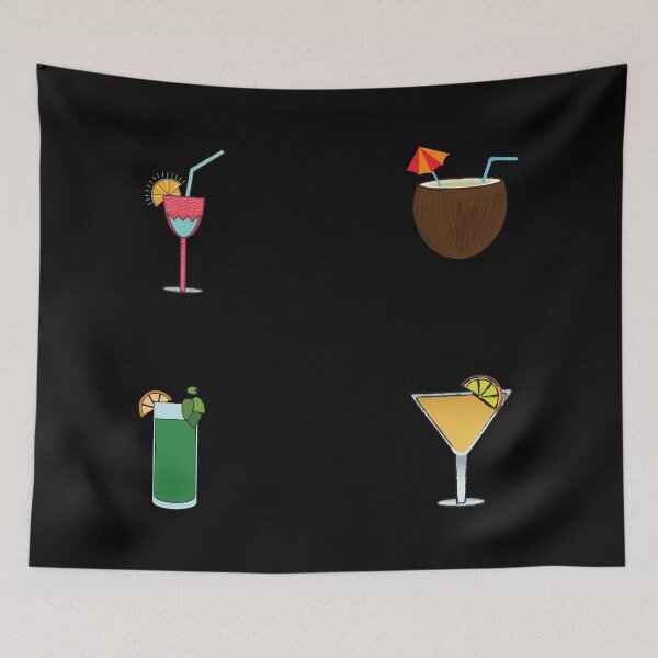 Aperçu de l'œuvre Quatre cocktails d'été créée et vendue par Designs24U.