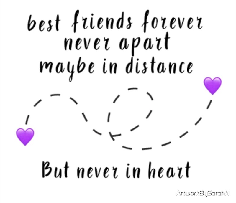 "Long Distance Friendships" by ArtworkBySarahN | Redbubble