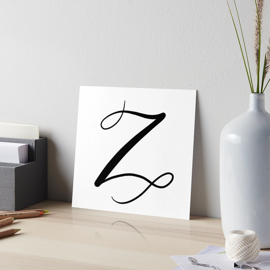 Letter Z Art Board Print for Sale by sydney-elaineb