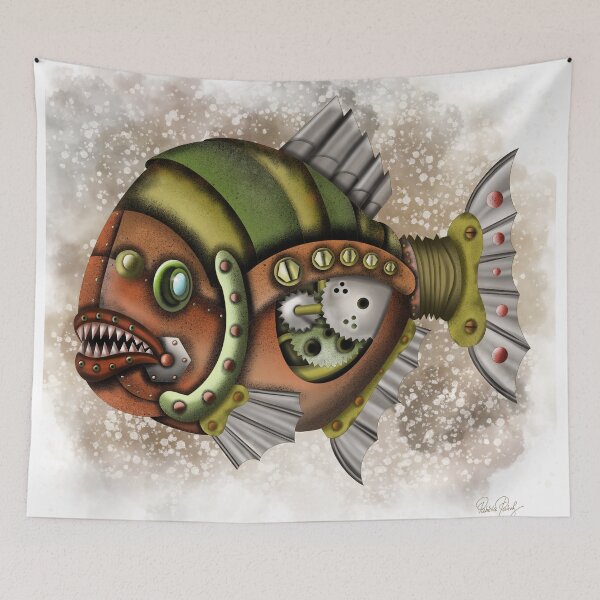 Item preview, Steampunk fish designed and sold by Patricia Piotrak.