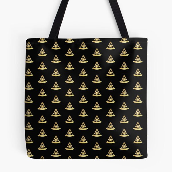Item preview, Freemason Pattern Gold Black Square & Quadrant Masonic Past Master designed and sold by MasterMasonMade.