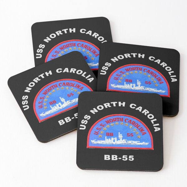 Item preview, USS North Carolina (BB-55) Crest for Dark Colors designed and sold by Nikki SpaceStuffPlus.
