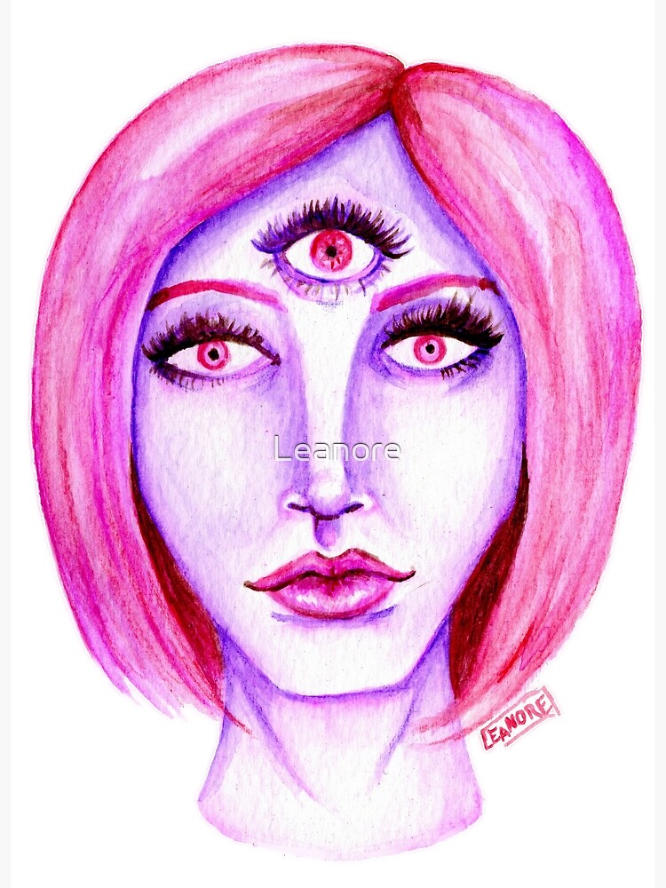 Pink Hair, Purple Skin by Leanore