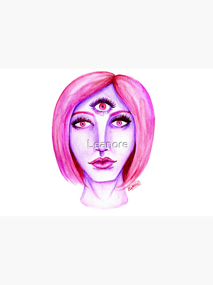 Pink Hair, Purple Skin by Leanore