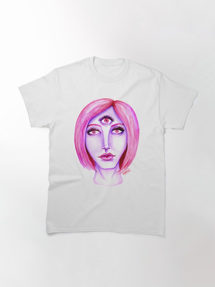 Alternate view of Pink Hair, Purple Skin Classic T-Shirt