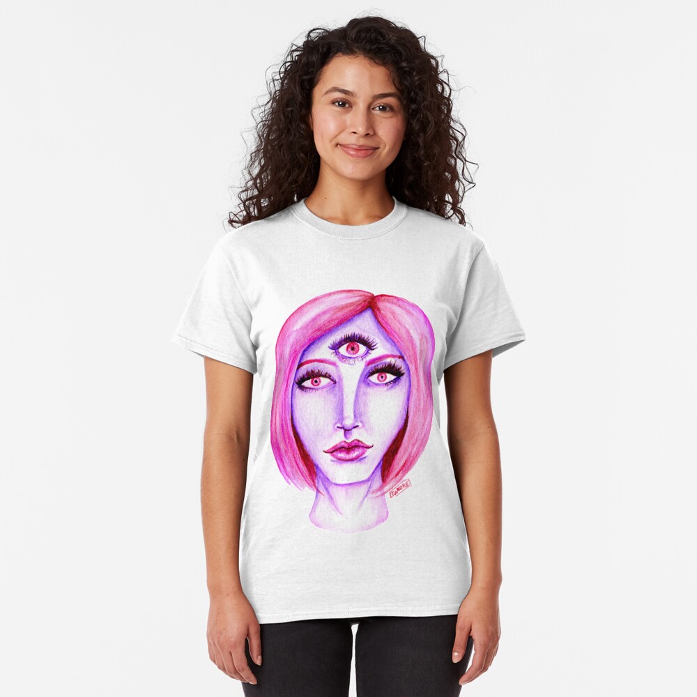 Pink Hair, Purple Skin Classic T-Shirt