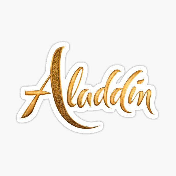 Aladdin Logo Sticker