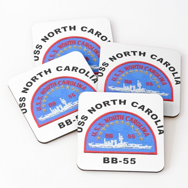 Item preview, USS North Carolina (BB-55) Crest designed and sold by Nikki SpaceStuffPlus.