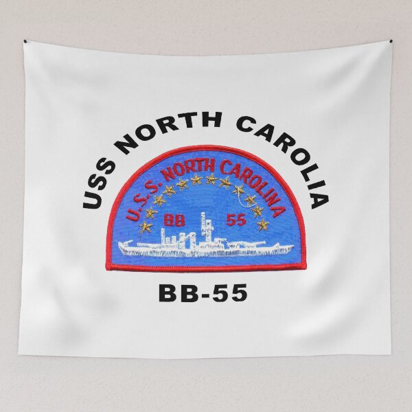 Item preview, USS North Carolina (BB-55) Crest designed and sold by Nikki SpaceStuffPlus.
