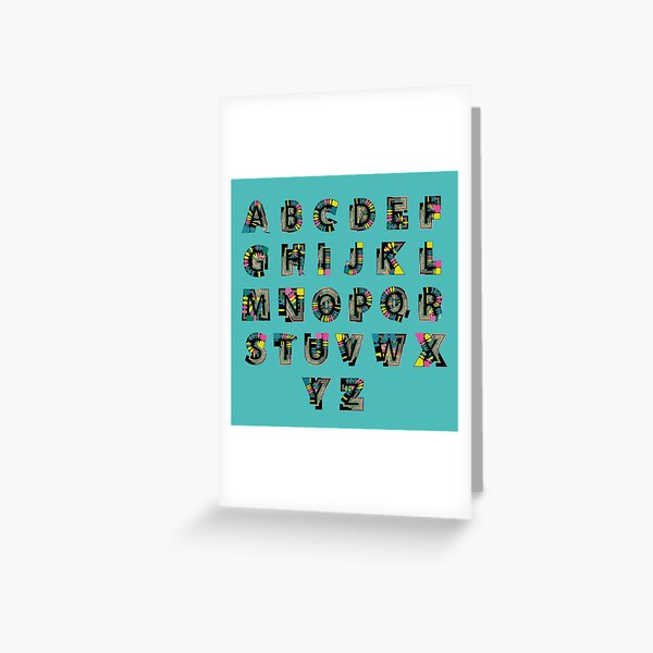 Artikel-Vorschau von Türkisfarbenes Alphabet, designt und verkauft von juliechicago.