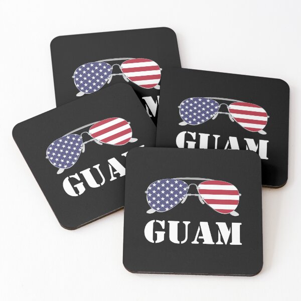 Item preview, Guam American Flag Sunglasses Patriotic designed and sold by Gold Wings Tees.