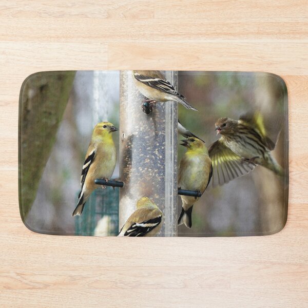 Item preview, Goldfinches at the Feeder designed and sold by Frankie Cat Photography.