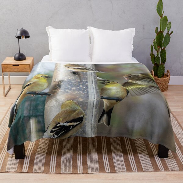Item preview, Goldfinches at the Feeder designed and sold by Frankie Cat Photography.
