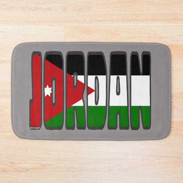 Item preview, Jordan Font With Jordanian Flag designed and sold by Havocgirl.