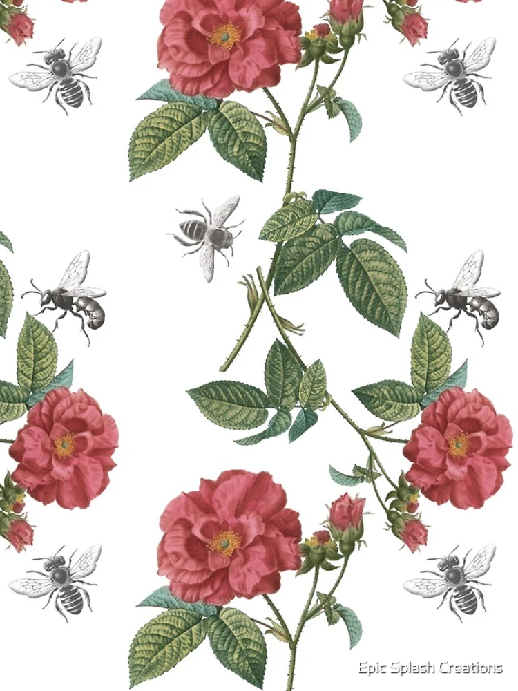 Aperçu 4 sur 4. Coque Samsung Galaxy avec l'œuvre Abeilles et Roses Rouges créée et vendue par Epic Splash Creations.