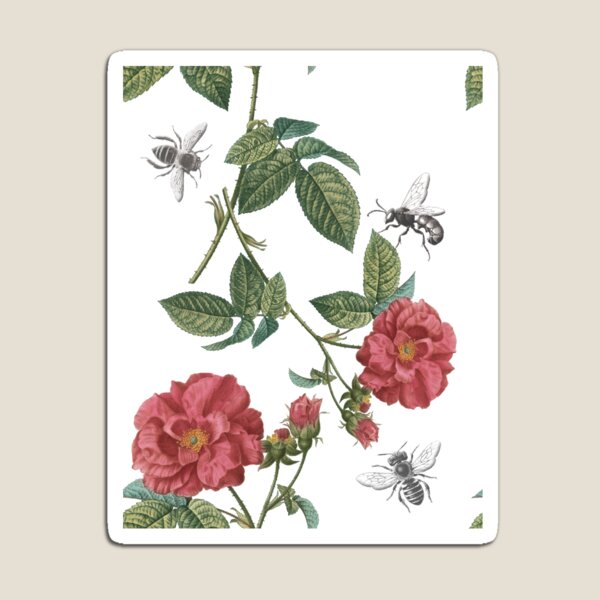 Item preview, Bees and Red roses designed and sold by Epic Splash Creations.