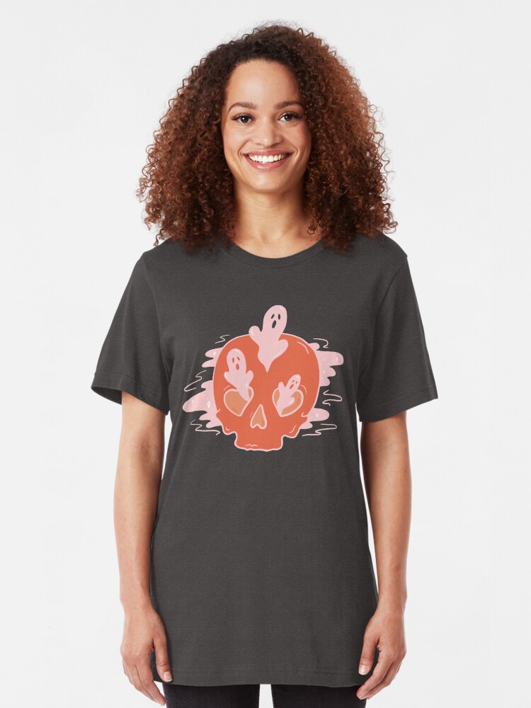 Alternate view of Spooks and Skull Slim Fit T-Shirt