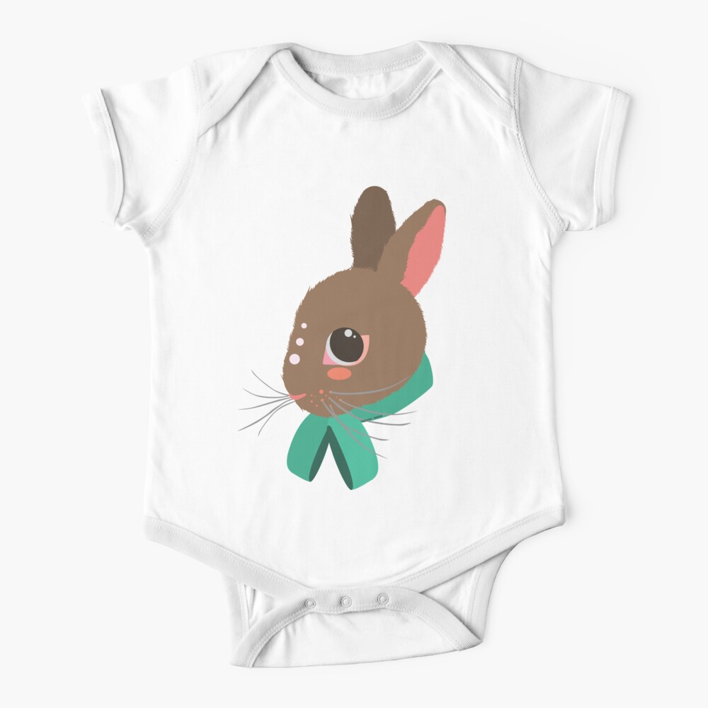 Peachy Bunny Baby One-Piece