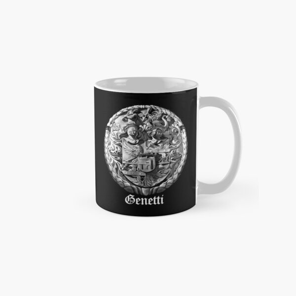 Genetti Coat-of-Arms with Surname in Reverse Classic Mug