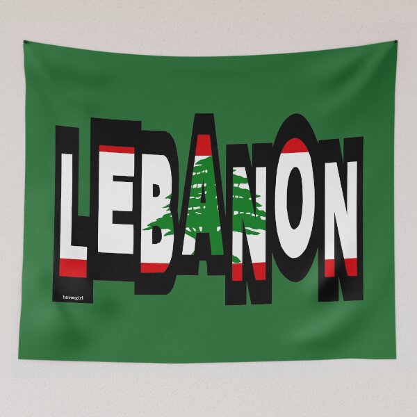 Item preview, Lebanon Font With Lebanese Flag designed and sold by Havocgirl.