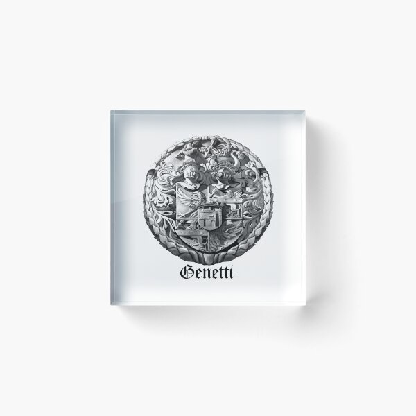 Item preview, Genetti Coat-of-Arms with Surname designed and sold by Genetti Family Shop.