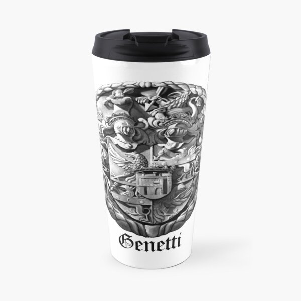 Genetti Coat-of-Arms with Surname Travel Mug