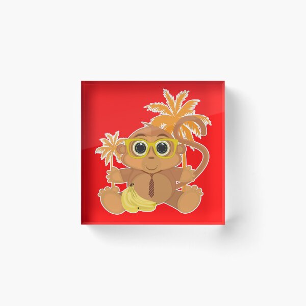 Item preview, Monkey Nerd - Red designed and sold by Adamzworld.