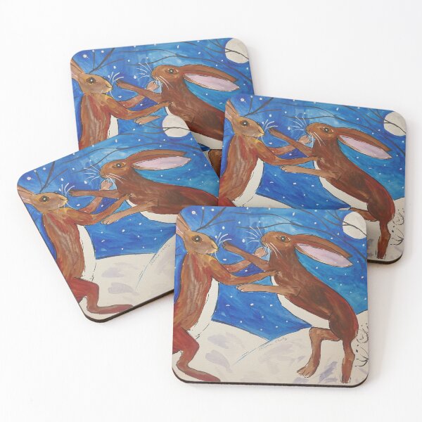 Item preview, Hares Boxing in the Snow and Sweet Little Robin designed and sold by Casimirasart.