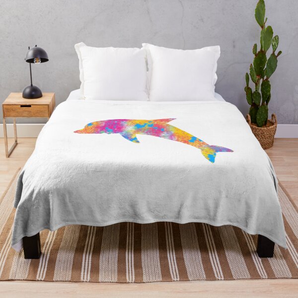 Item preview, Colorful Dolphin Streetwear Graffiti Hand Drawn print designed and sold by phoxydesign.