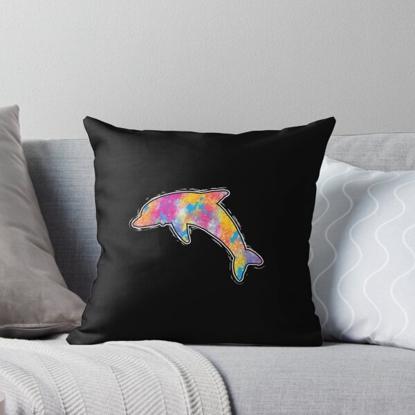 Item preview, Colorful Dolphin Streetwear Graffiti Hand Drawn print designed and sold by phoxydesign.