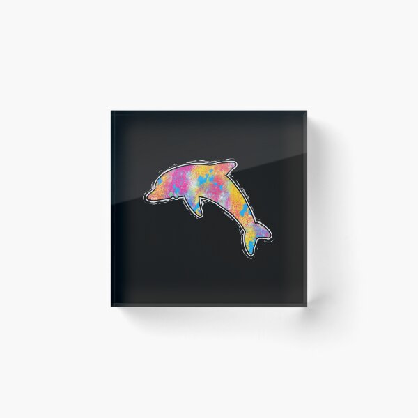 Item preview, Colorful Dolphin Streetwear Graffiti Hand Drawn print designed and sold by phoxydesign.