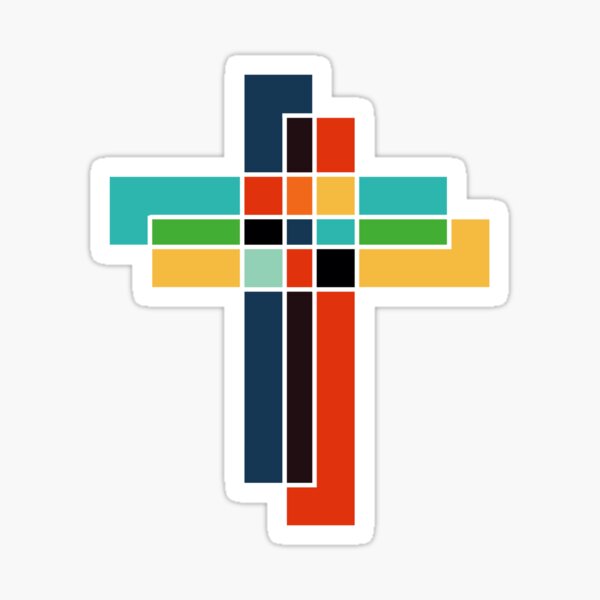 Double Cross Stickers for Sale
