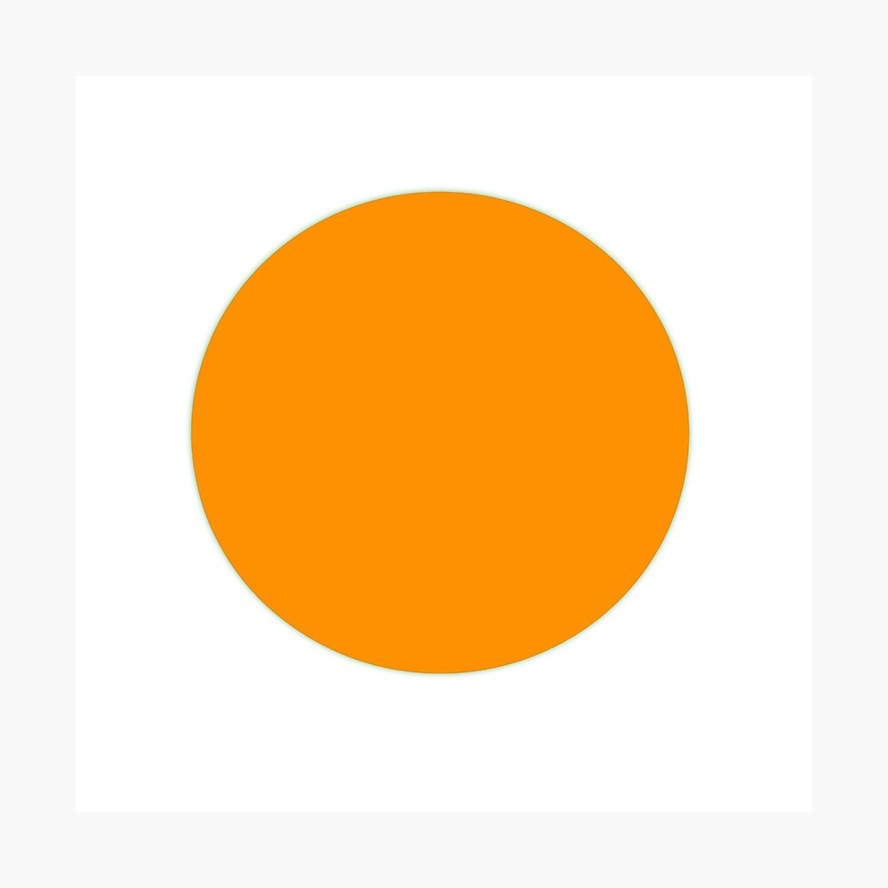 Lámina metálica «Punto naranja» de Jinoelfuego | Redbubble