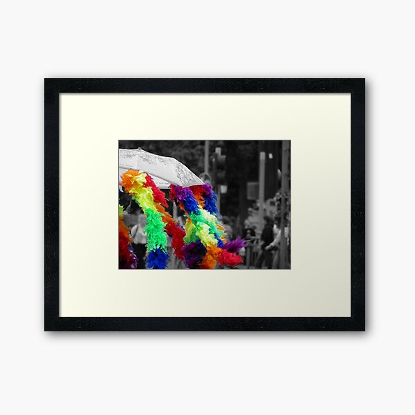I see colour all around me.... Framed Art Print