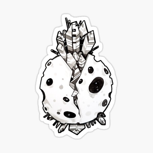 moon crystals Sticker