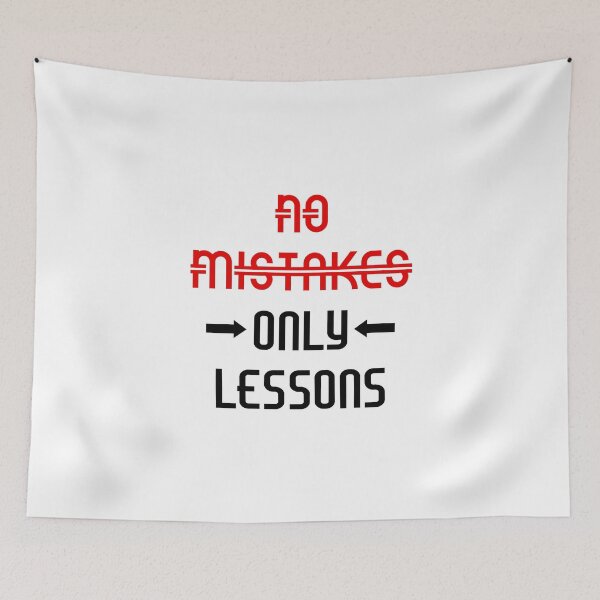 Item preview, No Mistakes Only Lessons - Light designed and sold by 4wordsmovement.