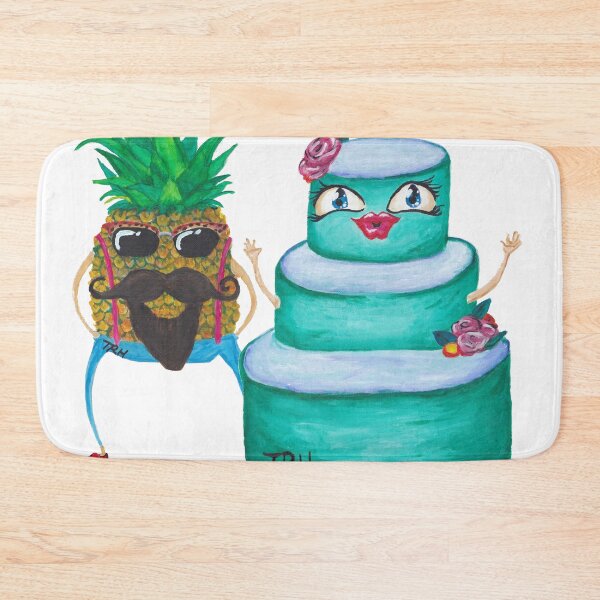 Item preview, Pineapple Guy Meets Cake Lady designed and sold by tiffanycanpaint.