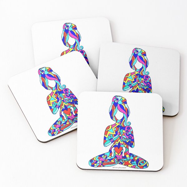 Item preview, Yoga Girl Meditation Hand Painted Design designed and sold by barbarasage.
