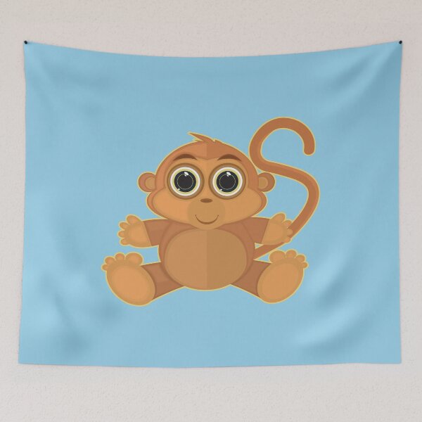 Item preview, Monkey - Baby Blue designed and sold by Adamzworld.
