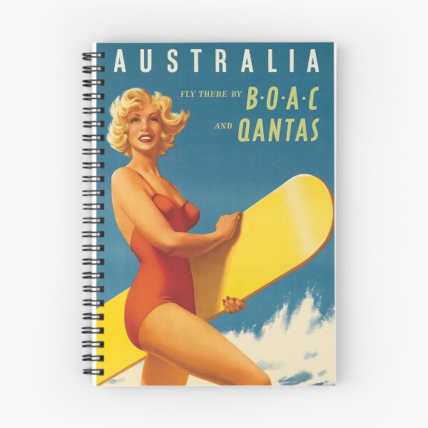 Item preview, Australia Vintage Travel Poster designed and sold by vintagevivian.